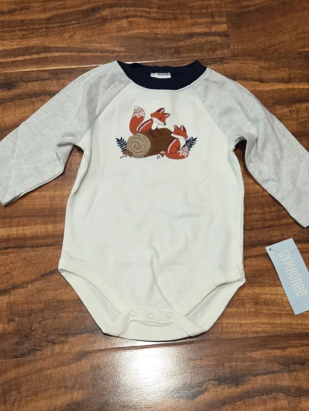 Gymboree NWT 3-6 Months Navy Striped Fox Romper, Bodysuit and Fox Sweater Hat